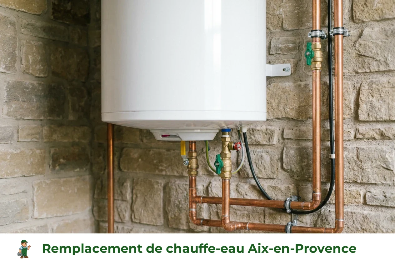 Remplacement de chauffe-eau à Aix-en-Provence