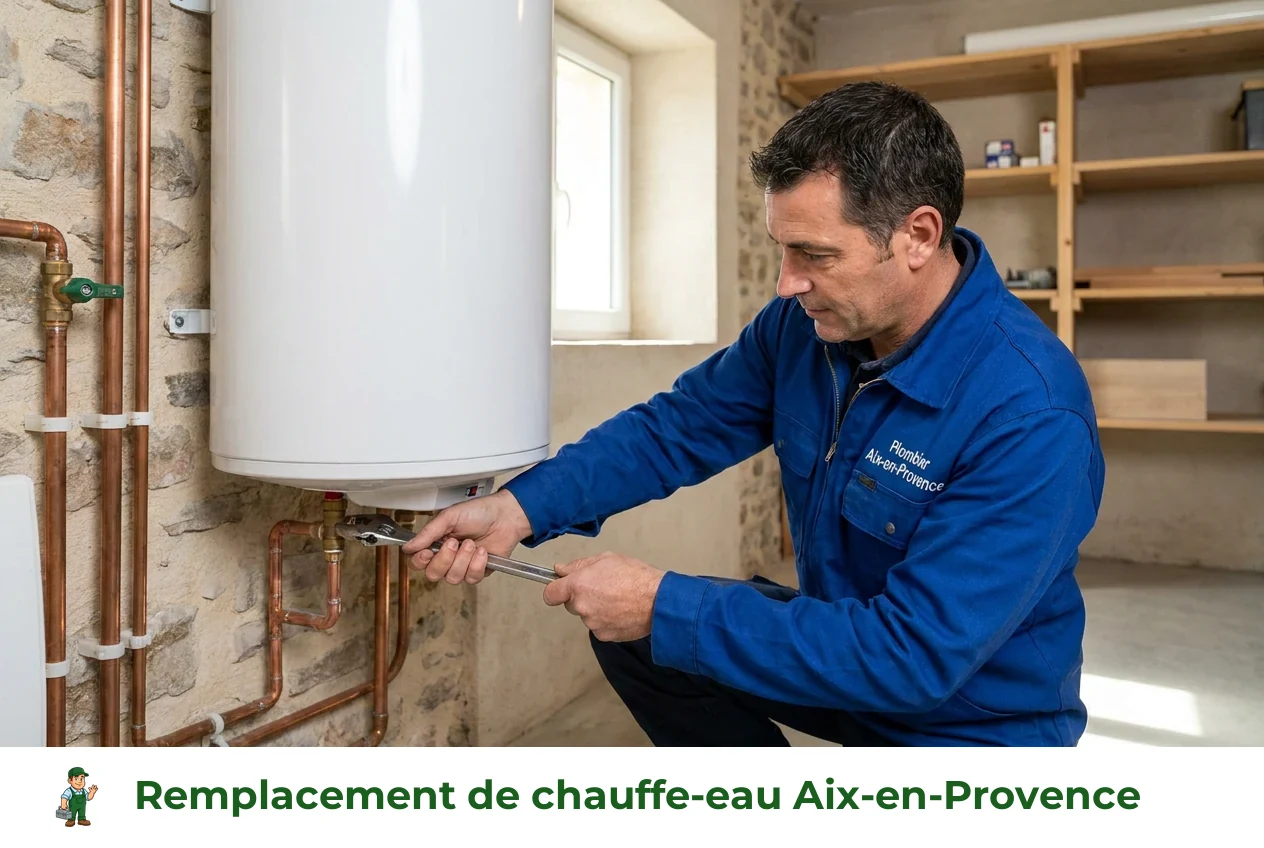 Remplacement de chauffe-eau à Aix-en-Provence