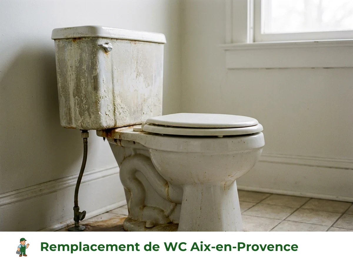 Remplacement de WC à Aix-en-Provence