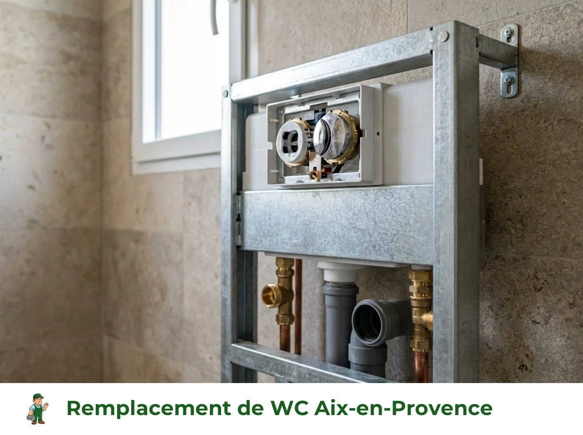 Remplacement de WC à Aix-en-Provence